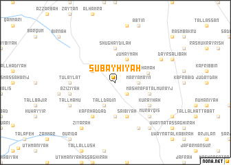 map of Şubayḩīyah