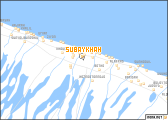 map of Şubaykhah