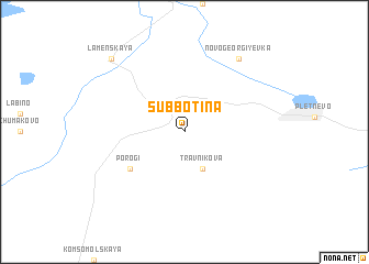 map of Subbotina