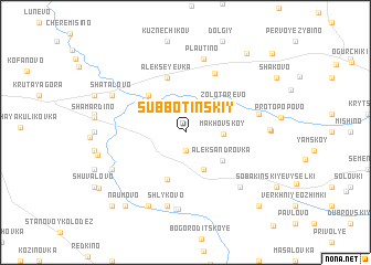 map of Subbotinskiy