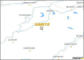 map of Subbotin