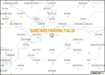 map of Subcoasta Mihalţului