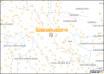 map of Subedār jo Goth