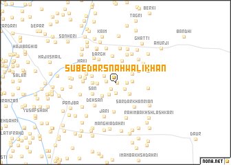 map of Subedār Snāhwali Khān