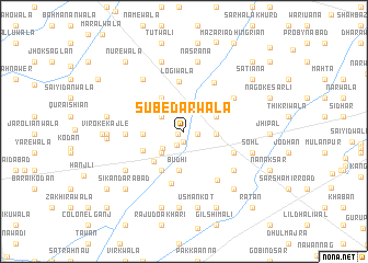 map of Subedārwāla