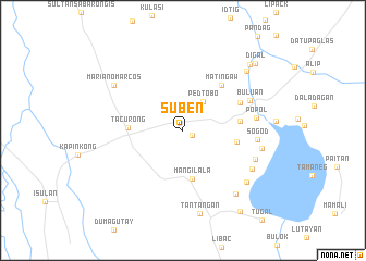 map of Suben