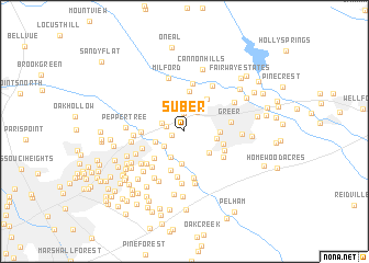 map of Suber