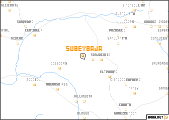 map of Sube y Baja