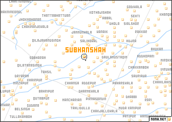 map of Subhān Shāh