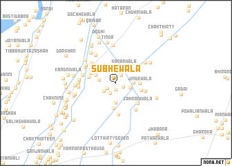 map of Subhewāla