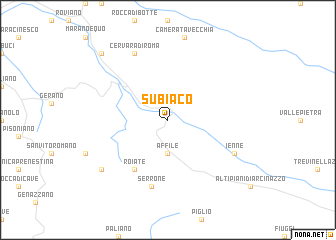 map of Subiaco