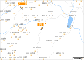 map of Subía