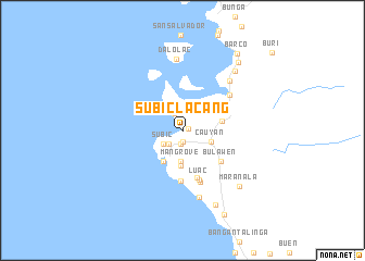 map of Subic Lacang