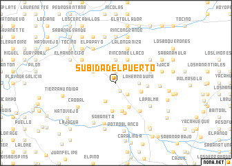 map of Subida del Puerto