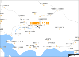 map of Subikouroto