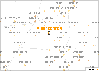 map of Subinkancab