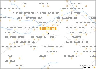 map of Subirats