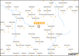 map of Subirim