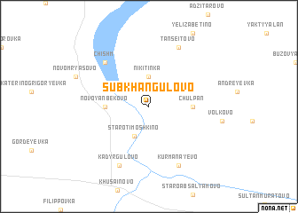 map of Subkhangulovo