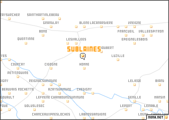 map of Sublaines