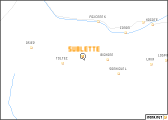 map of Sublette