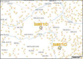 map of Subotići