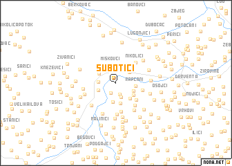 map of Subotići