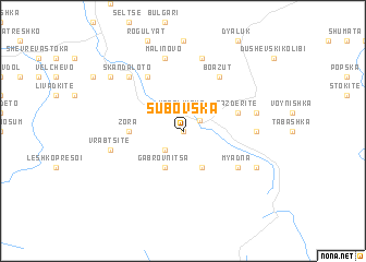 map of Sŭbʼovska