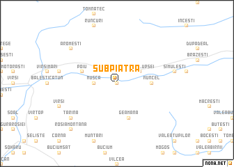 map of Sub Piatră