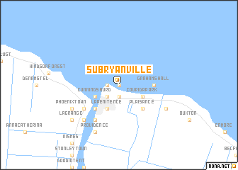 map of Subryanville
