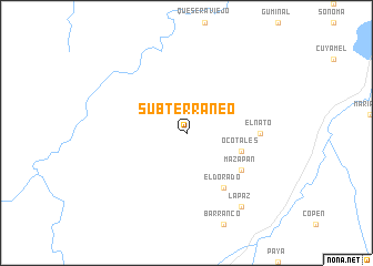 map of Subterráneo