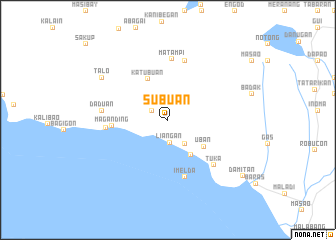 map of Subuan