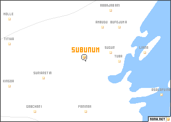 map of Subunum