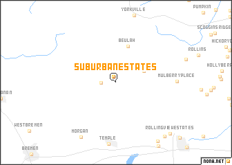 map of Suburban Estates