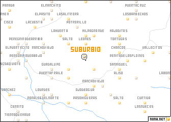 map of Suburbio
