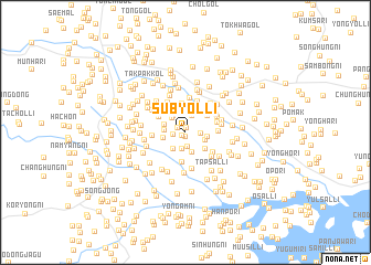 map of Subyŏl-li