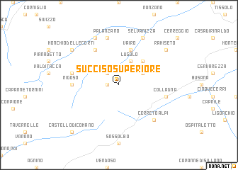 map of Succiso Superiore