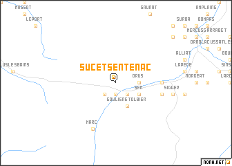 map of Suc-et-Sentenac
