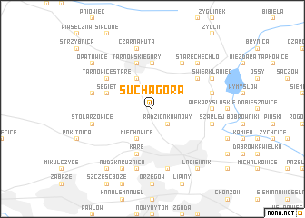 map of Sucha Góra