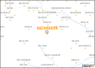 map of Sucha Góra