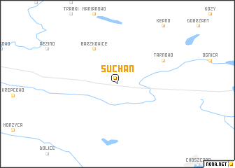 map of Suchań