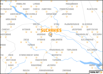map of Sucha Wieś