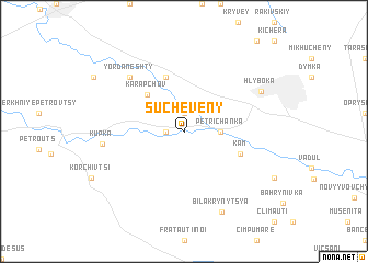 map of Sucheveny