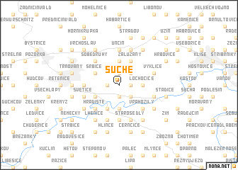 map of Suché