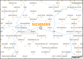 map of Suchodębie