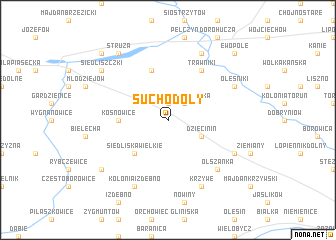 map of Suchodoły