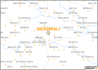map of Suchohrdly