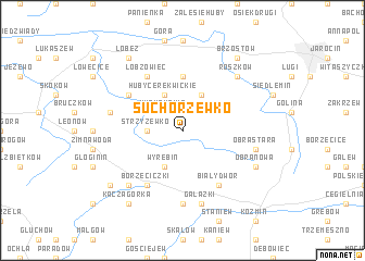 map of Suchorzewko