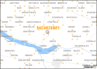 map of Suchożebry