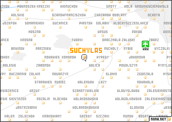 map of Suchy Las